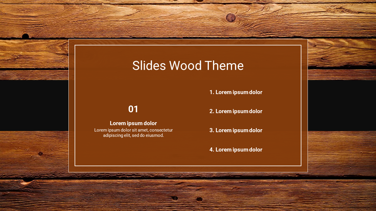 Google Slides Wood Theme